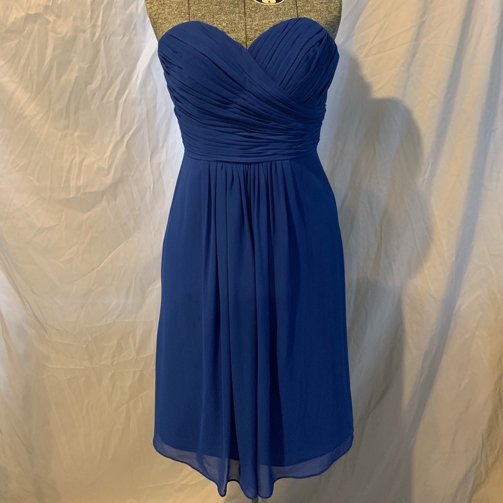 Blue bridesmaid dress